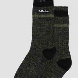 Dr. Martens Marl Organic Socks- Black Cotton Blend